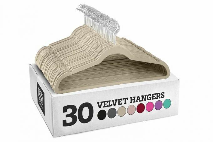 Zober Velvet Hangers 30 Pack - Heavy Duty
